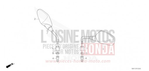 MIRROR (CB650RA) CB650RAN de 2022